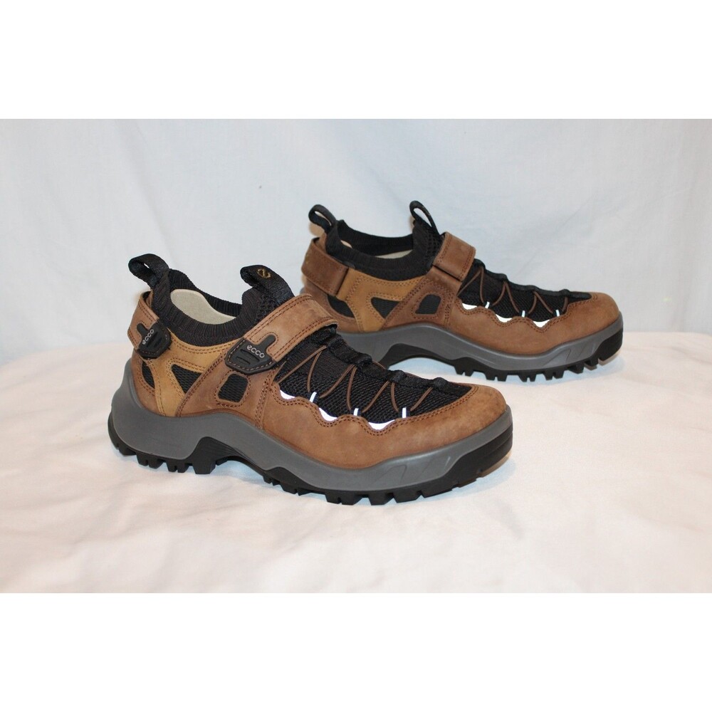 ECCO MEN'S OFFROAD NUBUCK OUTDOOR TRAIL SANDALS COCOA BLACK US 9-9.5 $359